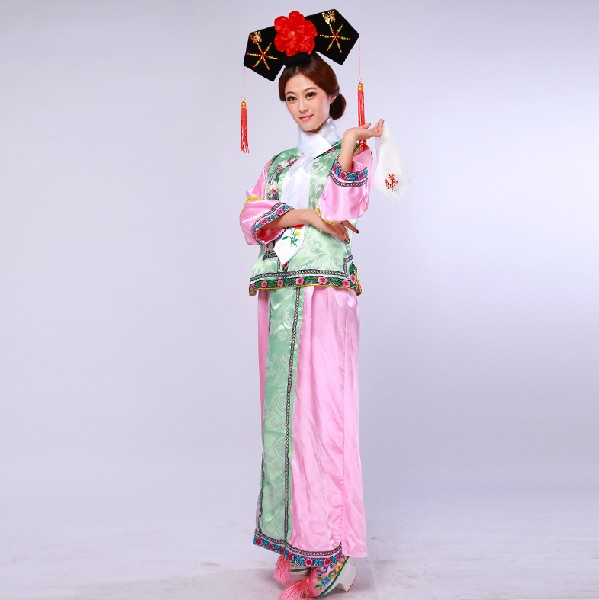 清朝格格装_还珠格格演出服装