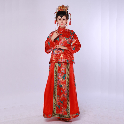 中式秀禾服_传统新娘服装_中式传统新娘服