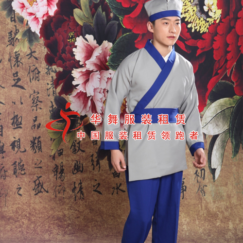 古代家丁服装_剧平民百姓服_武侠剧店小二服