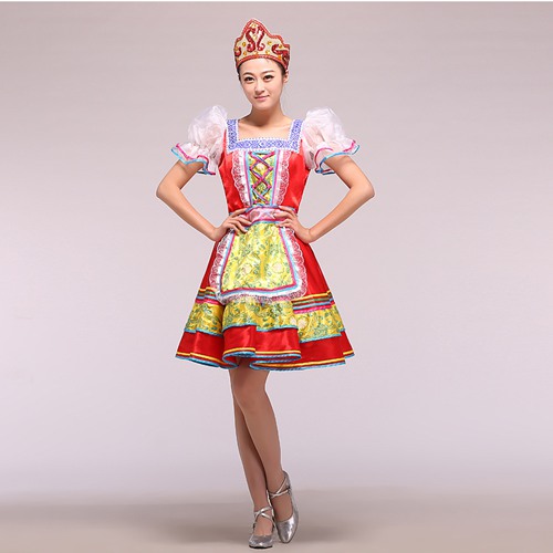 俄罗斯民族舞蹈服装_欧洲宫廷服装_外国公主女仆装