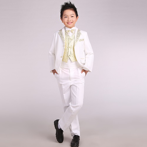 儿童韩版西装套装_小主持人演出服装_婚礼花童男孩服装