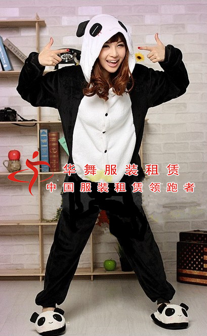 熊猫卡通服装出租